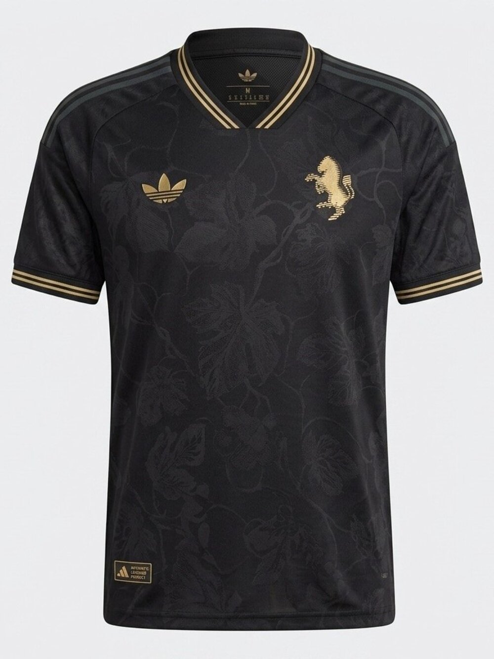 Adidas Juventus Black Trefoil Soccer Jersey Size M NWT